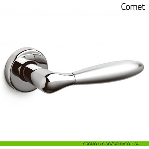 Maniglia per porta Comet Olivari cromo lucido/satinato