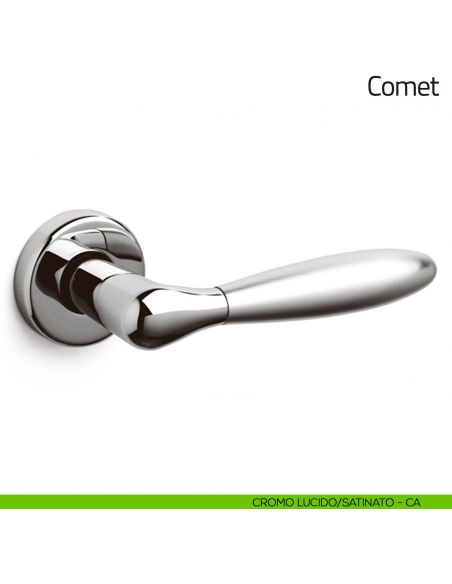 Maniglia per porta Comet Olivari cromo lucido/satinato