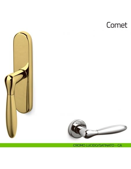Maniglia per finestra cremonese Comet Olivari cromo lucido/satinato