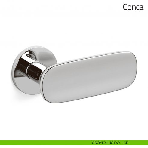Maniglia per porta Conca Olivari bassa cromo satinato