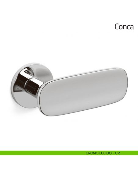 Maniglia per porta Conca Olivari bassa cromo satinato
