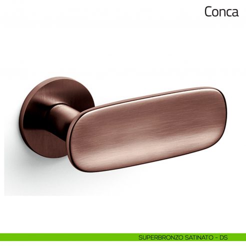 Maniglia per porta Conca Olivari bassa superbronzo satinato