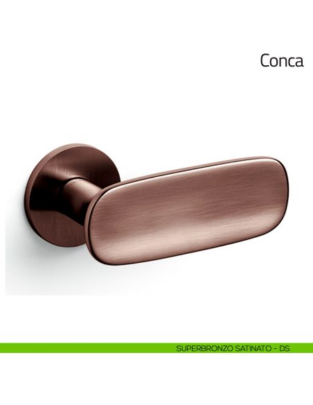 Maniglia per porta Conca Olivari bassa superbronzo satinato