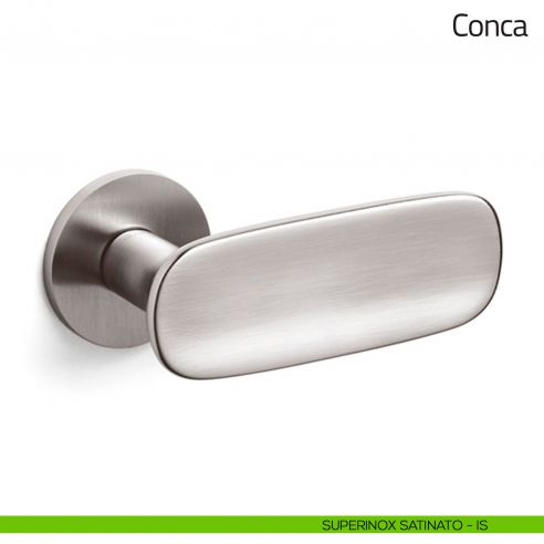 Maniglia per porta Conca Olivari bassa superinox satinato