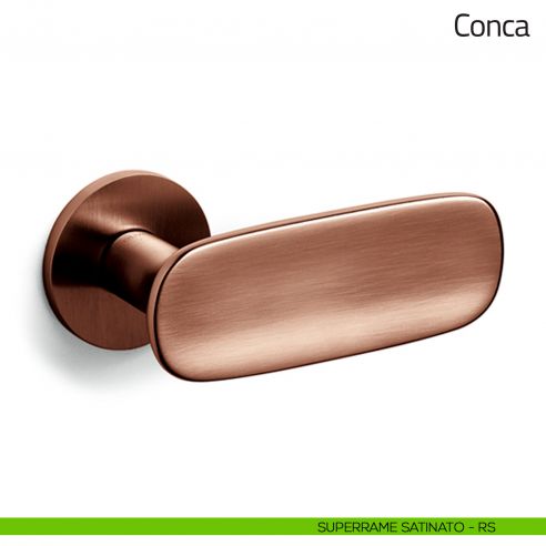 Maniglia per porta Conca Olivari bassa superrame satinato