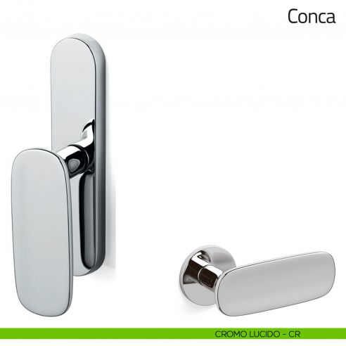 Maniglia per finestra cremonese Conca Olivari cromo lucido