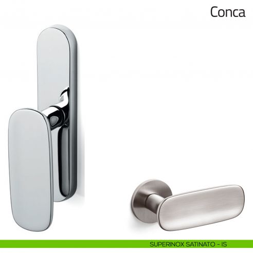 Maniglia per finestra cremonese Conca Olivari superinox satinato