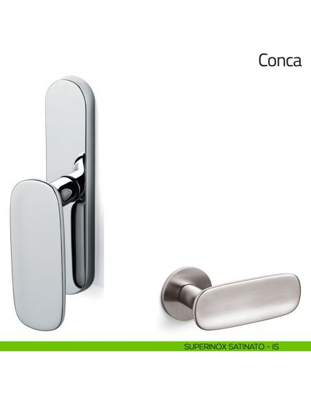 Maniglia per finestra cremonese Conca Olivari superinox satinato