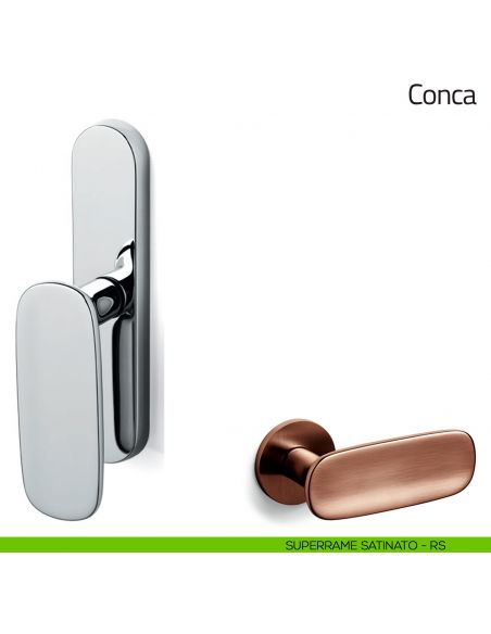 Maniglia per finestra cremonese Conca Olivari superrame satinato