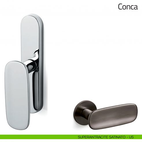 Maniglia per finestra cremonese Conca Olivari superantracite satinato