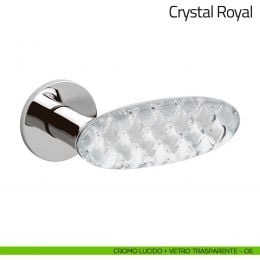 Maniglia per porta Crystal Royal Olivari in vetro 2