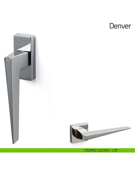 Maniglia per finestra martellina DK Denver Olivari cromo lucido