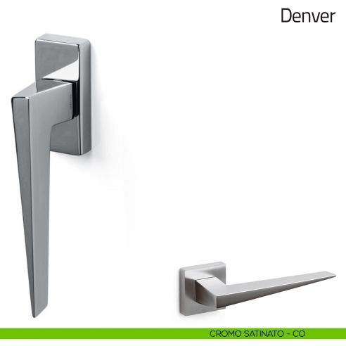 Maniglia per finestra martellina DK Denver Olivari cromo satinato