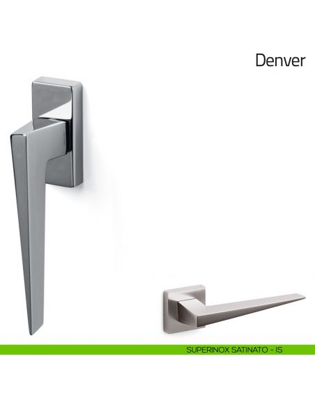 Maniglia per finestra martellina DK Denver Olivari superinox satinato