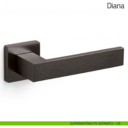 Maniglia per porta Diana Olivari superantracite satinato