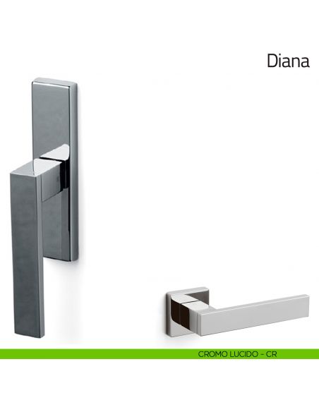 Maniglia per finestra cremonese Diana Olivari cromo lucido