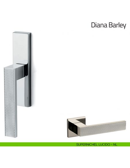 Maniglia per finestra cremonese Diana Barley Olivari supernichel lucido