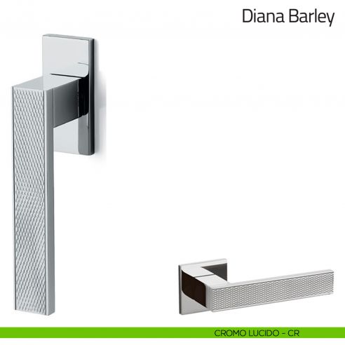 Maniglia per finestra martellina DK Diana Barley Olivari bassa cromo lucido