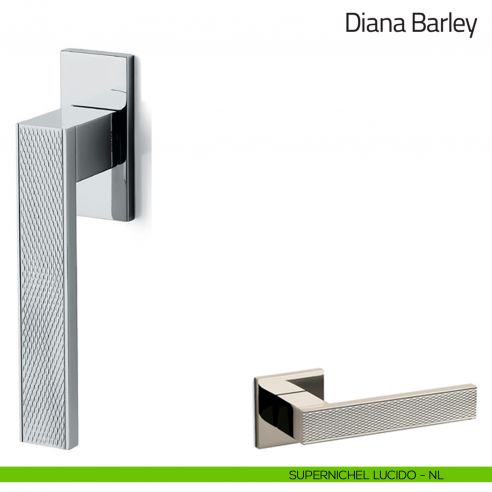 Maniglia per finestra martellina DK Diana Barley Olivari bassa supernichel lucido