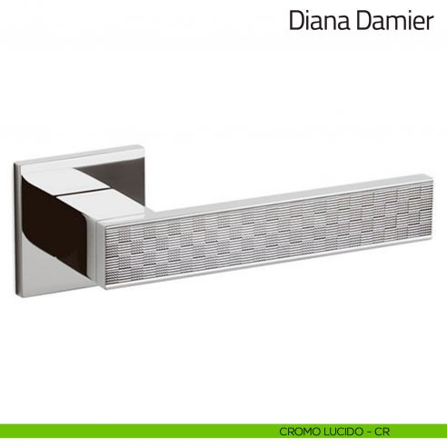 Maniglia per porta Diana Damier Olivari bassa cromo lucido