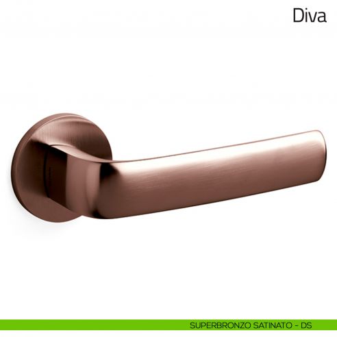 Maniglia per porta Diva Olivari superbronzo satinato