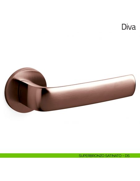 Maniglia per porta Diva Olivari superbronzo satinato