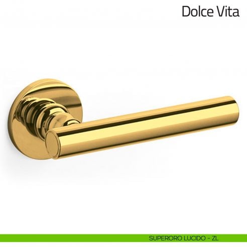 Maniglia per porta Dolce Vita Olivari superoro lucido