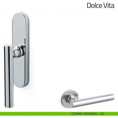 Maniglia per finestra cremonese Dolce Vita Olivari cromo satinato