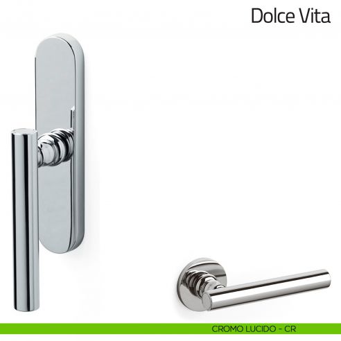 Maniglia per finestra cremonese Dolce Vita Olivari cromo lucido