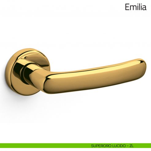 Maniglia per porta Emilia Olivari superoro lucido
