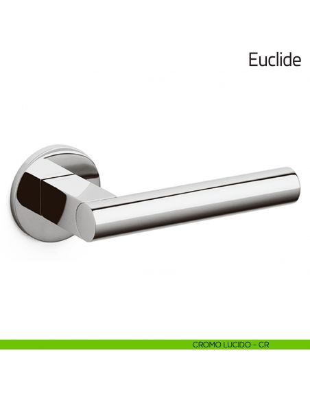 Maniglia per porta Euclide Olivari bassa cromo lucido