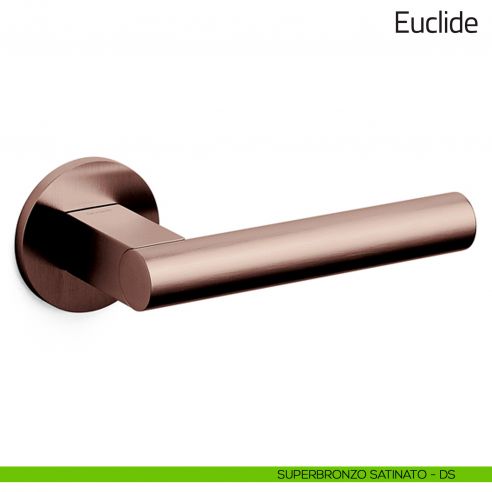 Maniglia per porta Euclide Olivari bassa superbronzo satinato