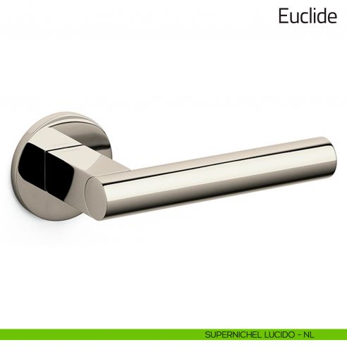 Maniglia per porta Euclide Olivari bassa supernichel lucido