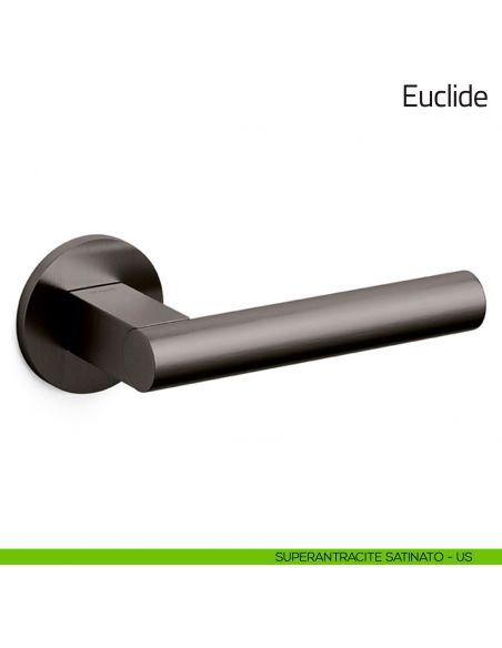 Maniglia per porta Euclide Olivari bassa superantracite satinato
