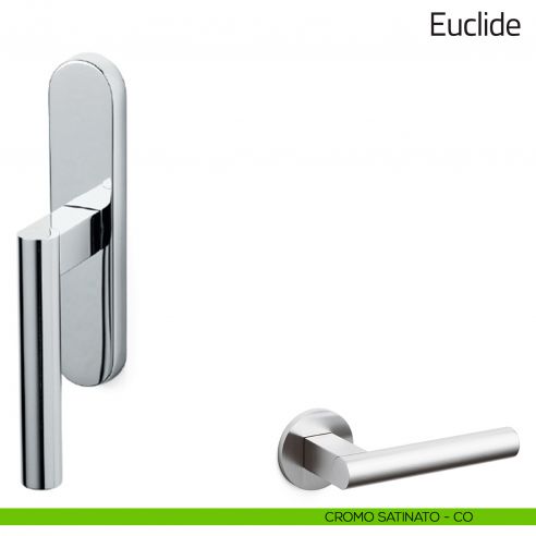 Maniglia per finestra cremonese Euclide Olivari cromo satinato