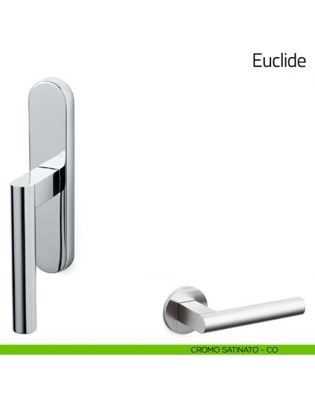 Maniglia per finestra cremonese Euclide Olivari cromo satinato