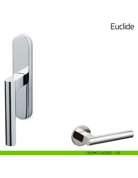 Maniglia per finestra cremonese Euclide Olivari cromo lucido