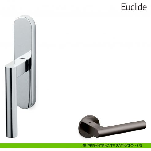 Maniglia per finestra cremonese Euclide Olivari superantracite satinato