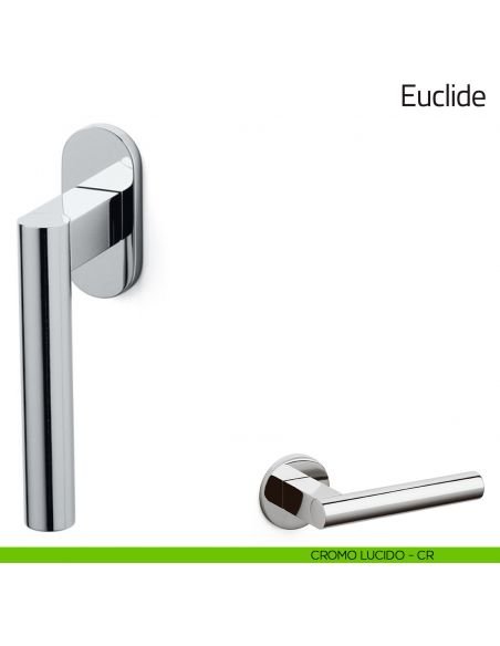 Maniglia per finestra martellina DK Euclide Olivari bassa cromo lucido