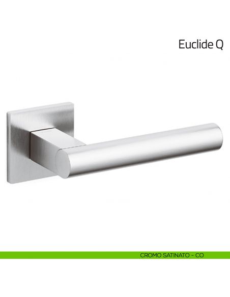 Maniglia per porta Euclide Q Olivari bassa cromo satinato