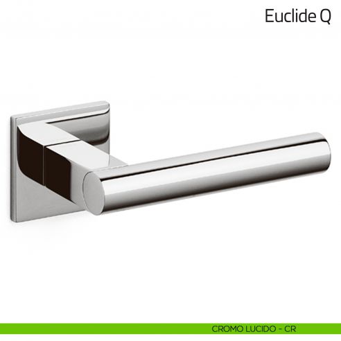 Maniglia per porta Euclide Q Olivari bassa cromo lucido
