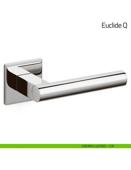 Maniglia per porta Euclide Q Olivari bassa cromo lucido