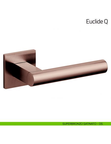 Maniglia per porta Euclide Q Olivari bassa superbronzo satinato