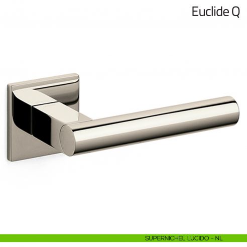 Maniglia per porta Euclide Q Olivari bassa supernichel lucido