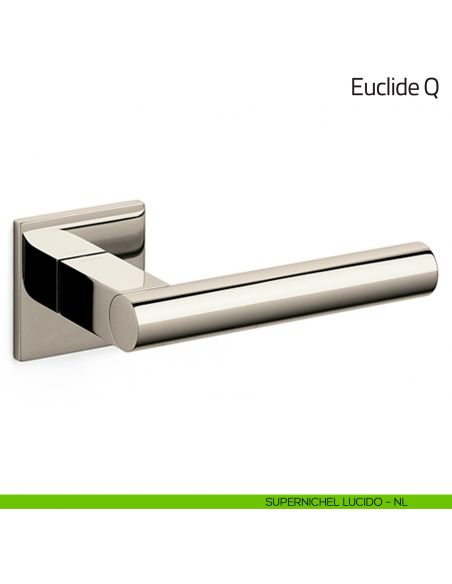 Maniglia per porta Euclide Q Olivari bassa supernichel lucido