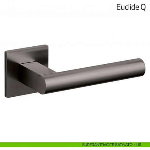 Maniglia per porta Euclide Q Olivari bassa superantracite satinato