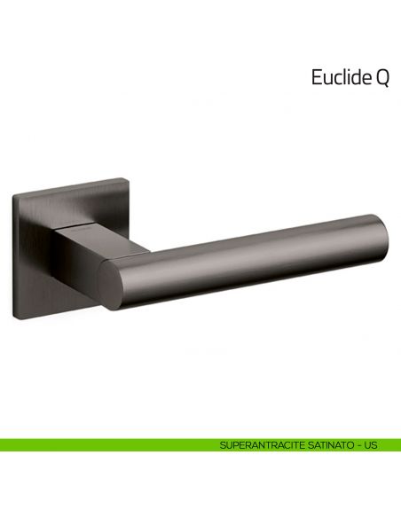 Maniglia per porta Euclide Q Olivari bassa superantracite satinato