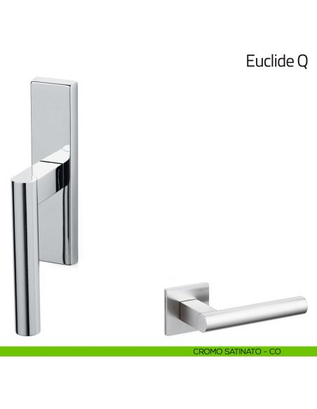 Maniglia per finestra cremonese Euclide Olivari cromo satinato