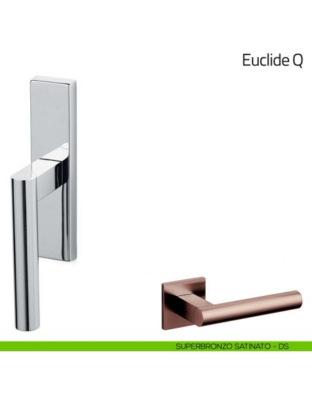 Maniglia per finestra cremonese Euclide Olivari superbronzo satinato