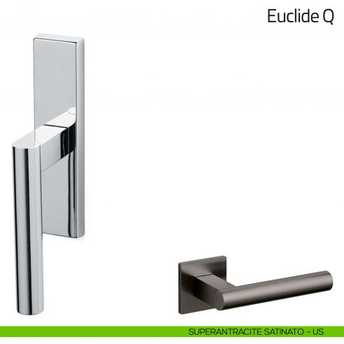Maniglia per finestra cremonese Euclide Olivari superantracite satinato
